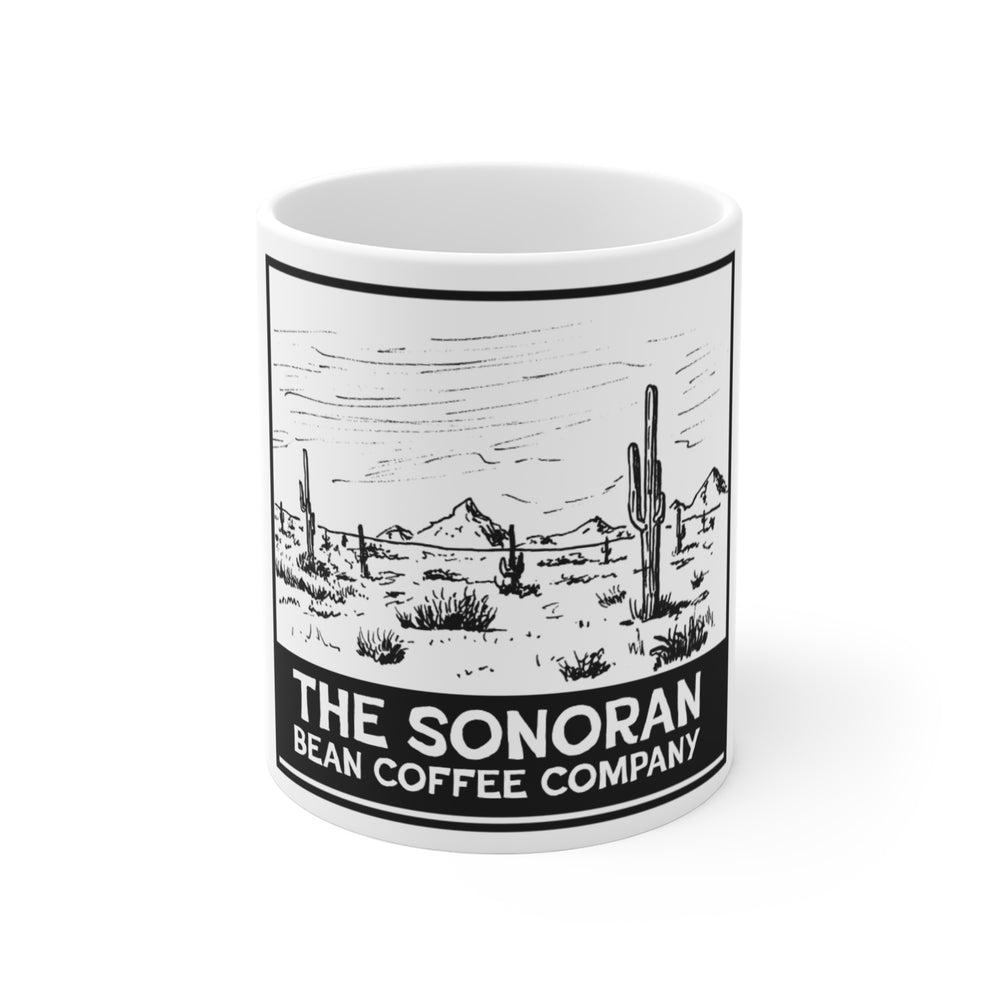 Coffee Mug Sonoran Bean Desert Scene